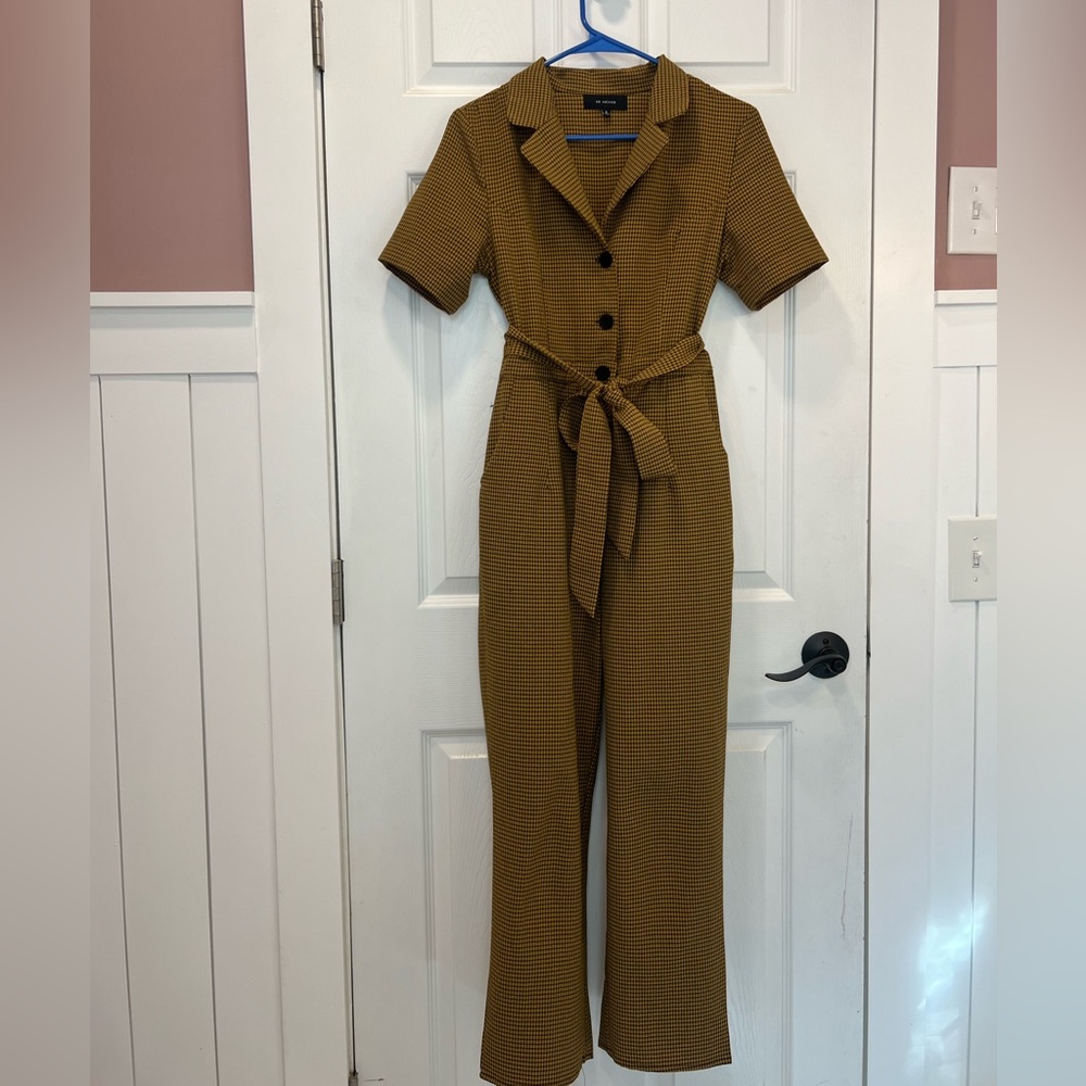 En Saison Plaid Jumpsuit